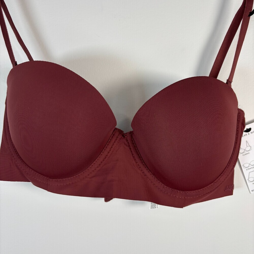 JASON WU Multi-Way Balconette Bra Womens 34C 6-Way Convertible Brown